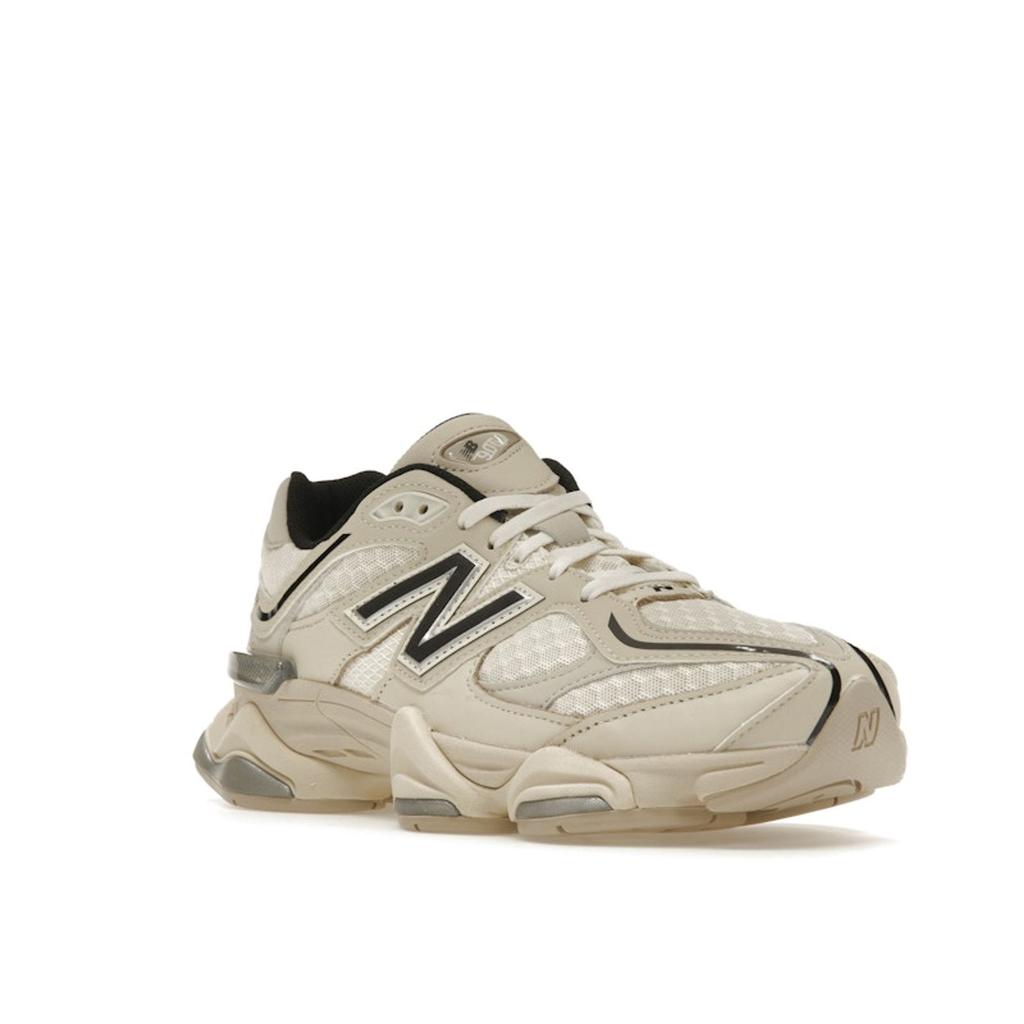 New Balance 9060 Черные кроссовки унисекс Turtledove кремово-серебристый металлик U9060DUA
