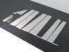 BRIGHTZ Palette SW K21S Finish Stainless Steel Plated Pillar Panels No Visor Compatible with MK and Palette SW Ultra-Mirror (8-Piece Set, Required)