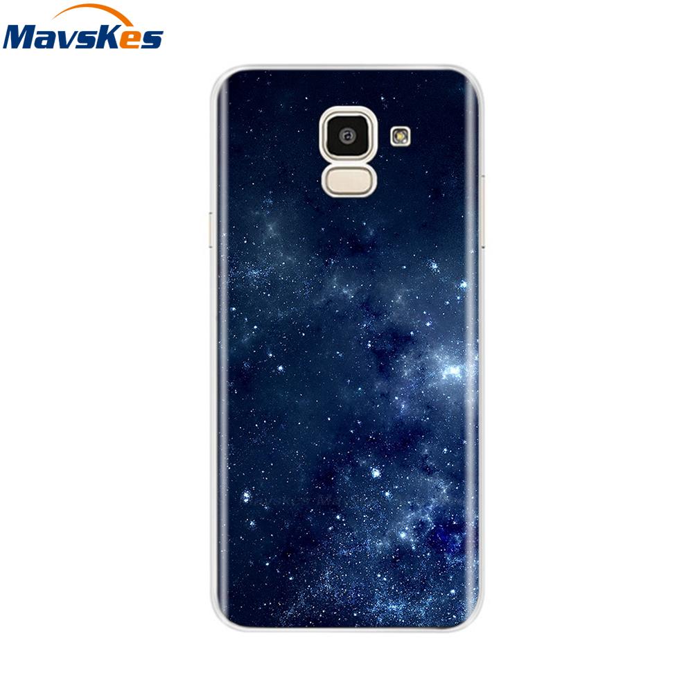 Чехол для Samsung Galaxy J6 2018 Мягкая задняя крышка из ТПУ-силикона sДля Coque Fundas Samsung J6 2018 J6 Plus 2018 Мягкие чехлы для телефона