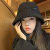 Ретро Винтаж Плюшевые Рыбацкие Кепки Широкополая Теплая Шляпа-Ведро Женская Шляпа-Ведро Женская Леди