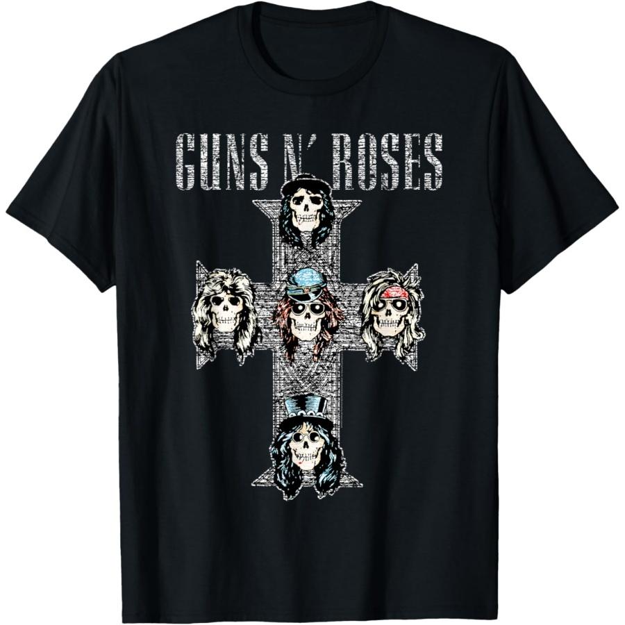 Официальная винтажная футболка с крестом Guns N' Roses