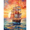 DIY полная круглая алмазная живопись вышивка крестиком 3D милый котенок животное сцена домашний деко художественное здание корабль алмазная живопись 5d алмазная живопись