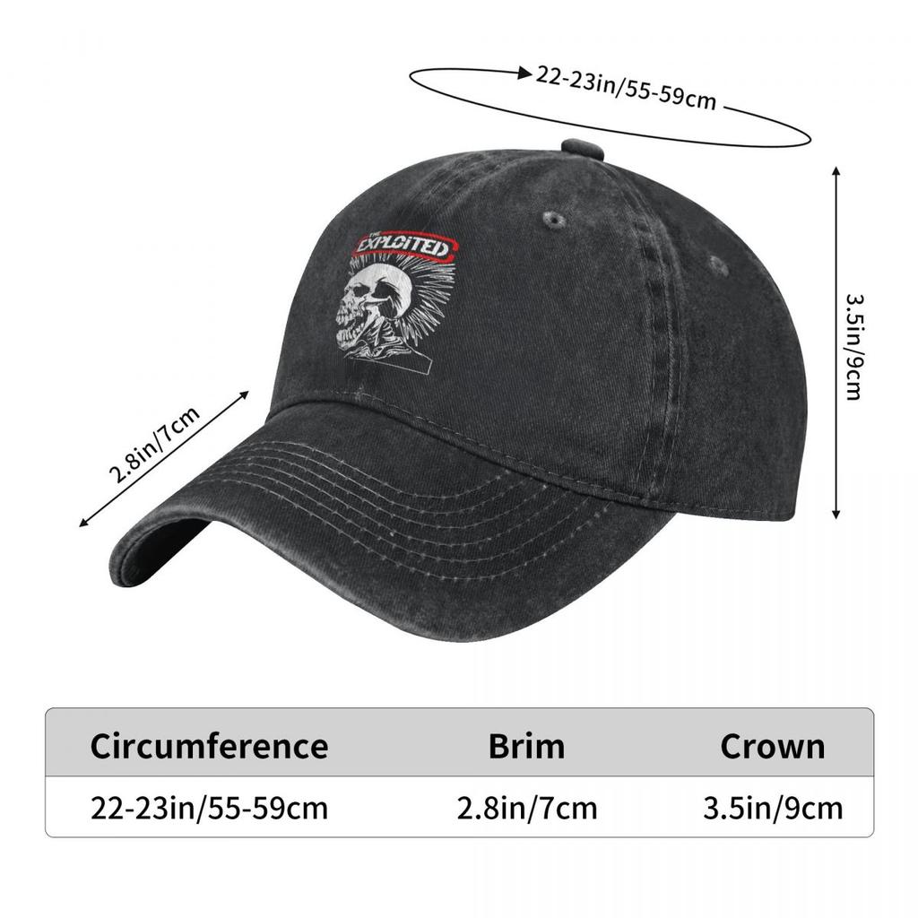 Бейсболка The Exploited Повседневная Потертая Стиранная Snapback Унисекс Женская Для улицы Бега Гольфа Кепка Шляпа