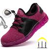 Lightweight Work Shoes Women Anti-Puncture Safty Shoes Men Work Sneaker Steel Toe Shoes Safety Footwear Women's Safety Shoes