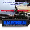 4-in-1 Digital Car Clock, Thermometer, Voltage Monitor, and Calendar with LCD Display, Temperature & Voltage Alarm, and Backlit Screen
