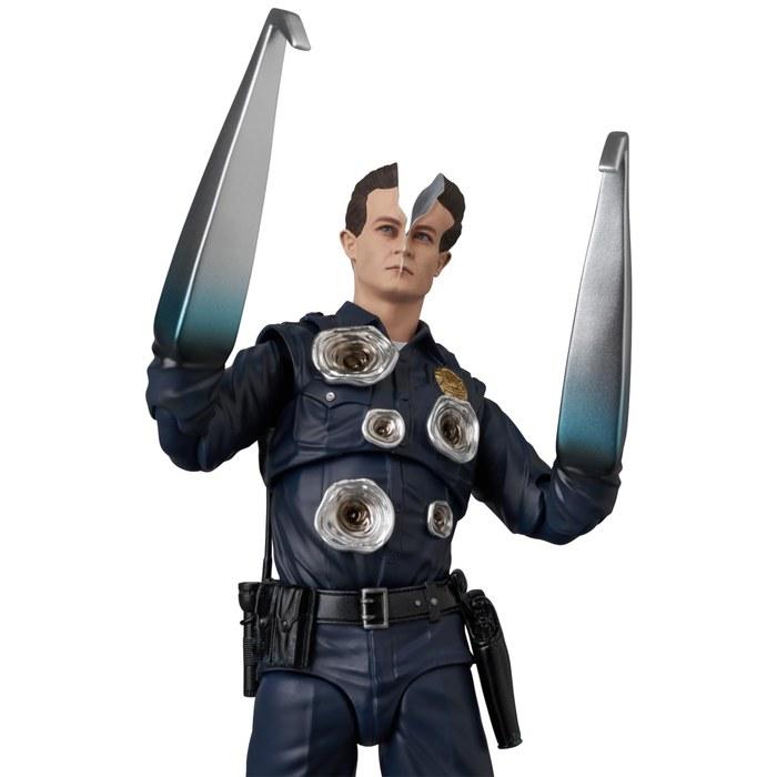MEDICOM TOY MAFEX №281 Терминатор 2: Фигурка Терминатора T-1000 из фильма «Судный день», 15,5 см, многоцветная