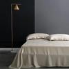 Natural Mulberry Silk Flat Sheet Solid Color Bed Sheet Single Double King Size Bedding Sheet