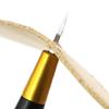 1 шт. Ручной инструмент-шило для пробивания отверстий в коже DIY, Черная ручка Алмазный пробойник, Инструмент для перфорации кожи, Швейные поделки