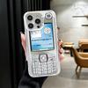 Смешной ретро-телефон противоударный чехол для iPhone 17 Air 16 16E 15 Pro Max 14 Plus 13 Mini 12 Задняя крышка противоударный Fundas
