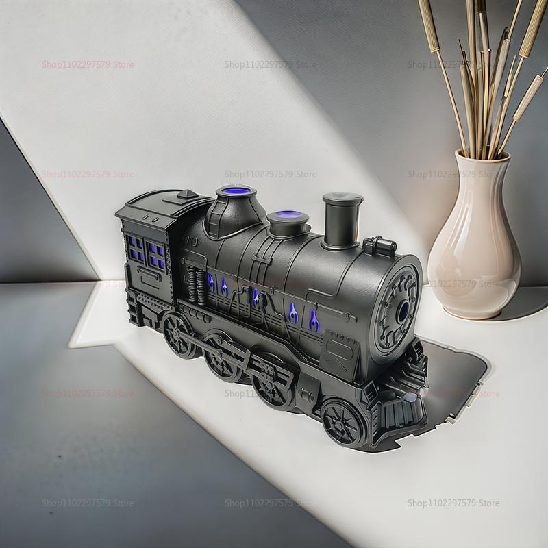 Модель поезда Увлажнитель воздуха с пультом дистанционного управления Распыление дымового кольца Очищает воздух Домашний офис Декор Подарок Аромадиффузор Атомайзер