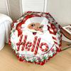 1pc Christmas Candy Cane Santa Umbrella with Plastic Handle,Suitable for All Seasons Home Travel Outdoor UmbrellaDD528