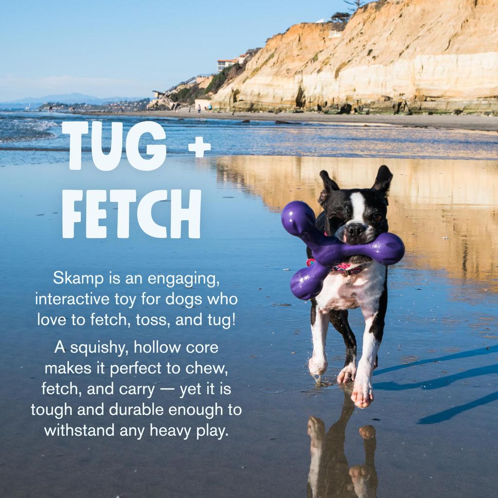 West Paw Dog Toy Zogoflex Echo Scamp Egg Plant (Purple)