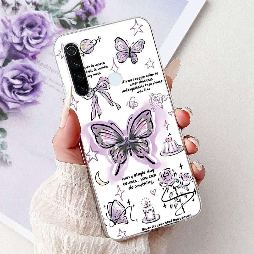 6.3" Silicone Case For Xiaomi Redmi Note 8 Soft TPU Cute Patterned Cover Case For Redmi Note 8  Note8 Protective Shell Bumper