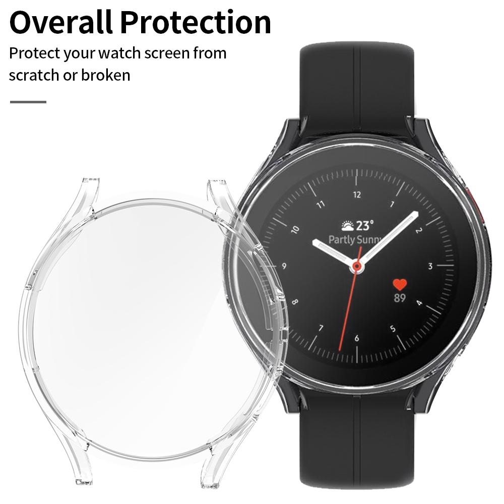Чехол+Ремешок для Samsung Galaxy Watch 4/5/6 40мм 44мм Всесторонний Мягкий ТПУ Защитный Чехол для Galaxy Watch6 Classic 43мм 47мм Ремешок