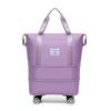 Travel Expandable Luggage Bag with Multiple Compartments Large Capacity Zipper Closure Waterproof Duffel Bag Suitcase with Wheels