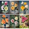 Новый 5D DIY Алмазная картина Свежие цветы Алмазная вышивка Цветочная чашка Вышивка крестом Полный круглый дрель Домашний декор Художественный подарок