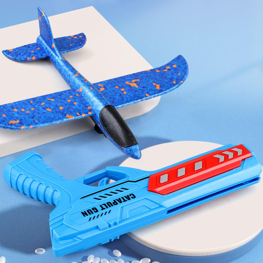 Пенопластовый самолет-истребитель, катапульта, пусковая установка для самолета, катапульта, детская игра на открытом воздухе, стрелялка, игрушка-летучая мышь для детей, подарки на день рождения
