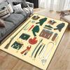 Military Uniform Accessories Chart suitable as a non-slip mat for the living room or bedroom sofa
