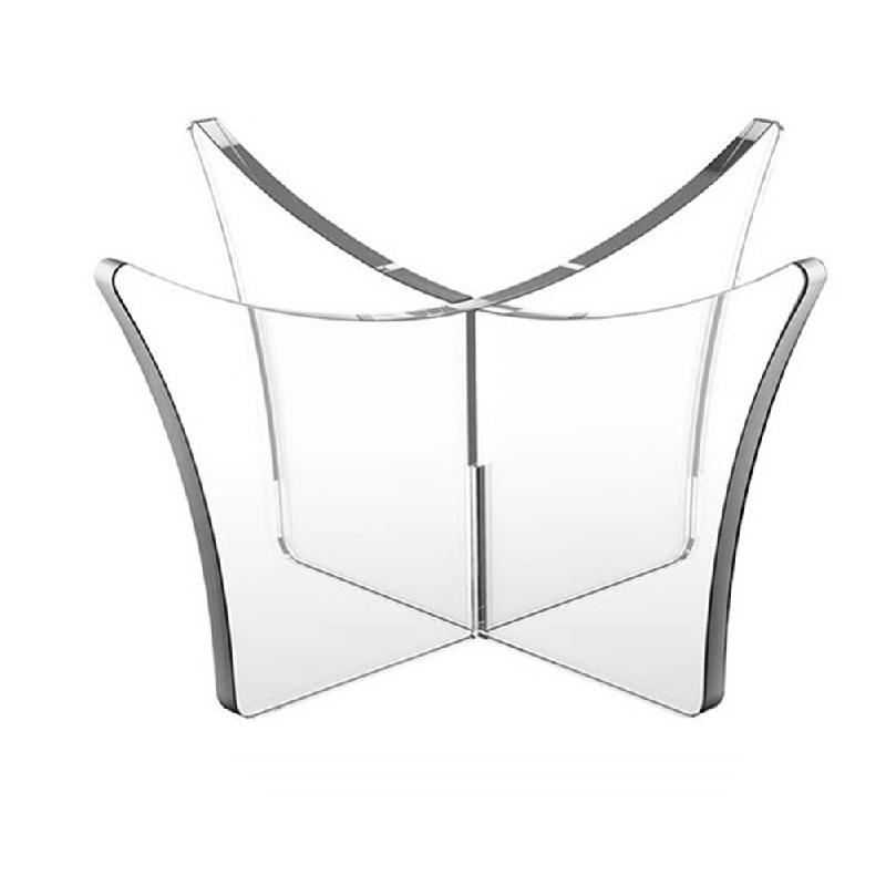 1 шт. Сверхпрочная акриловая подставка для мяча: Портативный аксессуар для отображения для баскетбола, футбола, соккера, регби и боулинга!