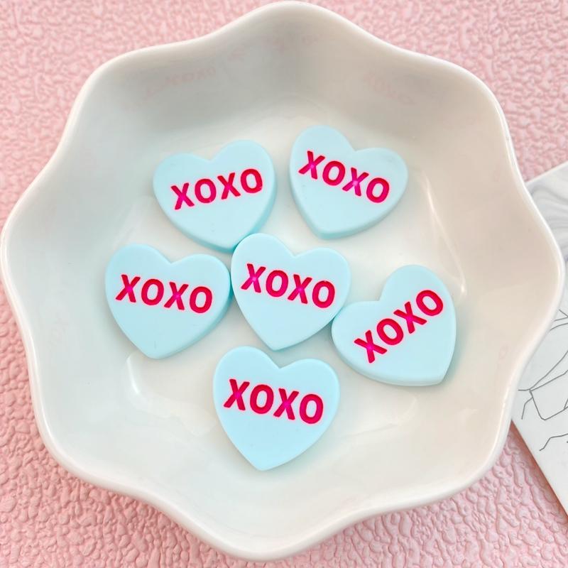 10 шт. Новые Милые Мультяшные Серия XOXO Любовь Плоская Основа Украшение Бижутерия Банты Аксессуары