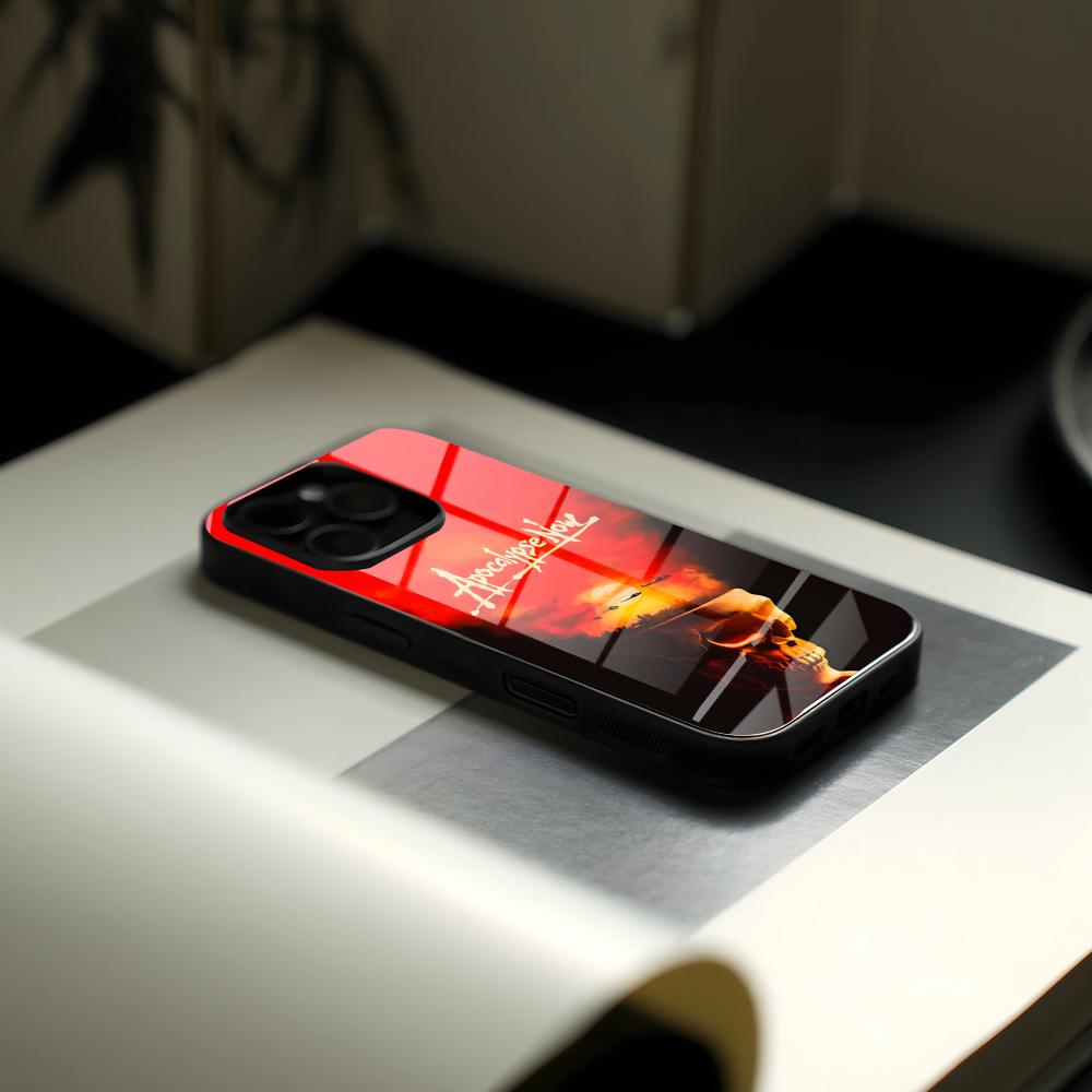 A-Апокалипсис Сегодня Чехол Для Телефона Стекло Для IPhone17 Air 16 Креативная Концепция 15 17 14 Pro Max 13 12 11 X XS XR Plus Для Samsung S 26