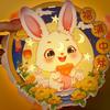 Cartoon Rabbit Lanterns Glowing Lantern DIY Material Package Mid-Autumn Festival Lantern  Kids