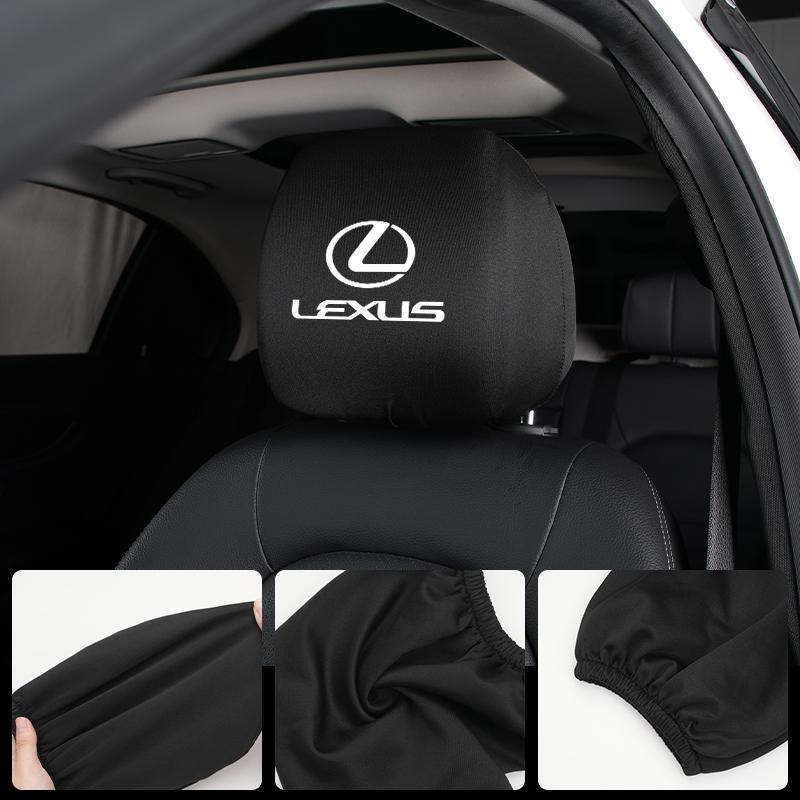 cqrjdx1 Car Interior Seat Headrest Cover Anti-fouling Neck Pillow Protector Pad For Lexus CT ES GS NX IS250 CT200h IS300h ES300h RX400h