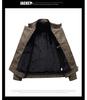 Новая мужская кожаная мотоциклетная куртка с асимметричной молнией - Европейский и американский стиль