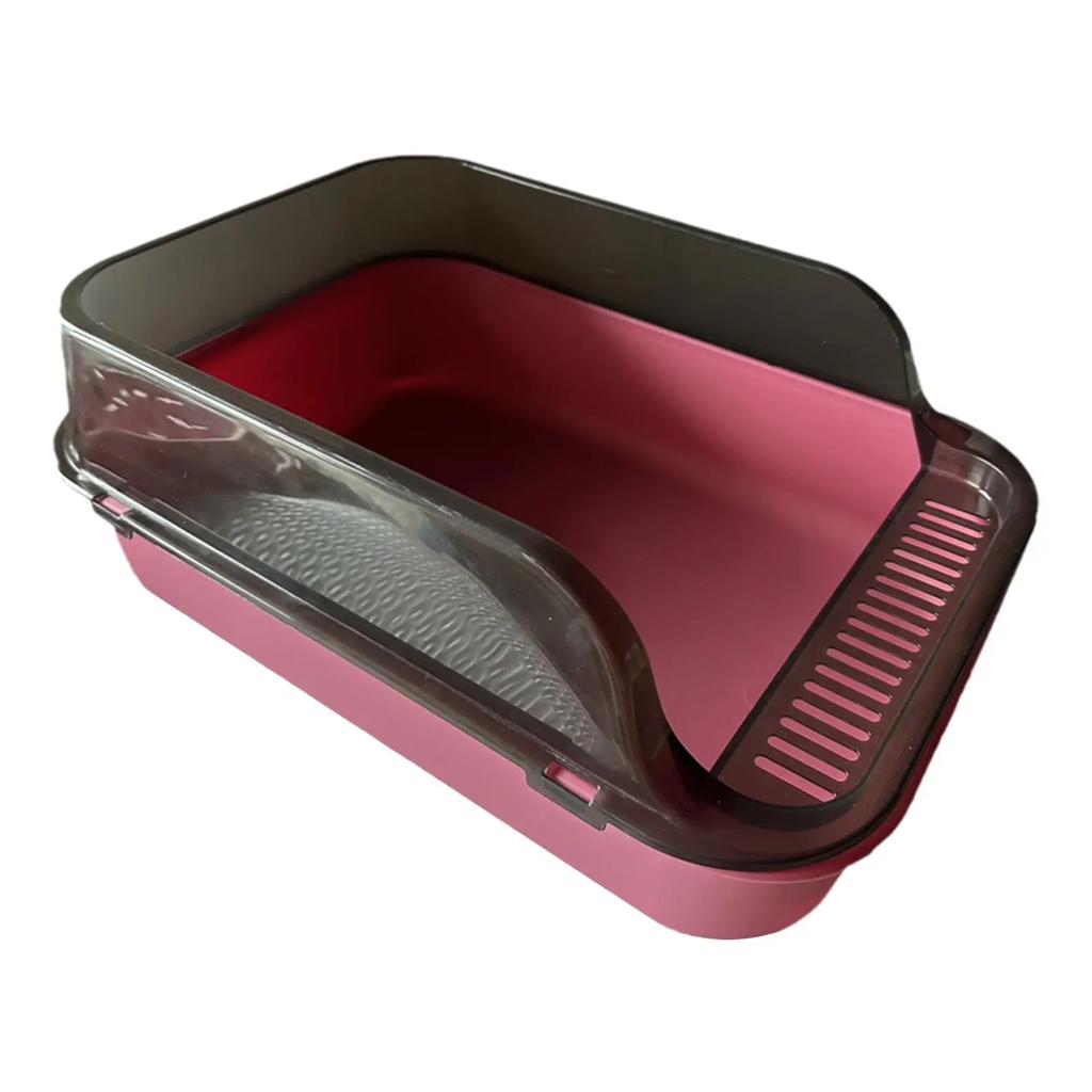 Туалет для кошек, туалет для кошек, анти-брызг, туалет для кошек с высоким бортиком, полузакрытый лоток для домашних животных, туалет для кошек