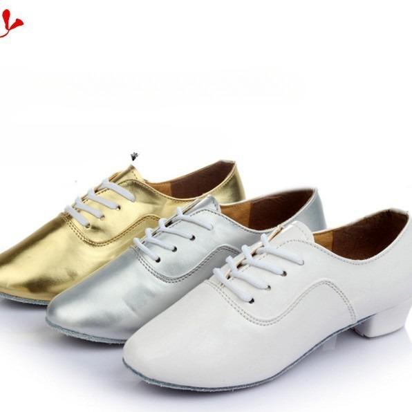 Men's Professional Latin Dance Shoes for Ballroom Grading Exams and Practice Comfortable Non-Slip Leather Dance Footwear