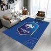 French Football Federation Logo Design Patterned carpet a non slip rug suitable for all seasons and any setting, gift