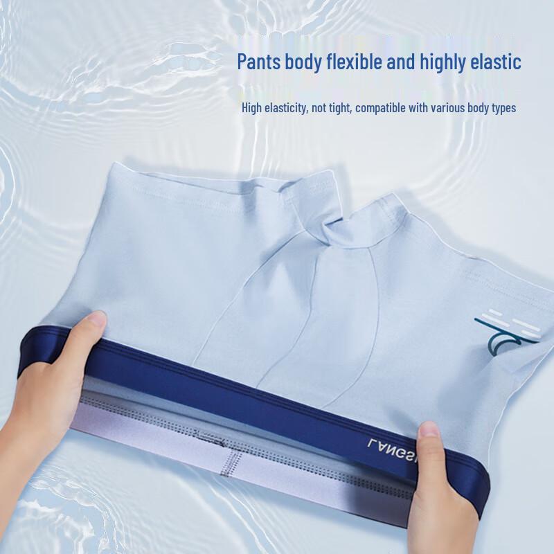 LANGSHA Подростковые боксеры-брифы из чистого хлопка с антибактериальным эффектом