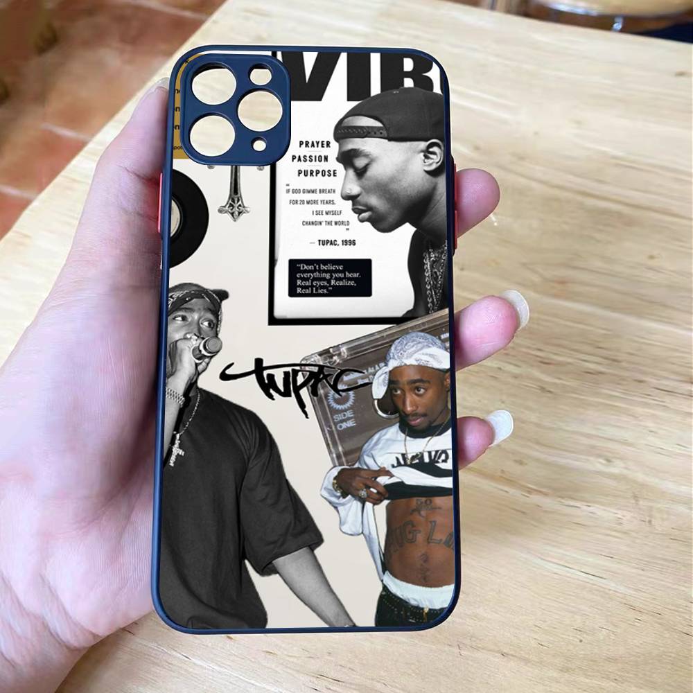 Рэпер 2Pac Певец Тупак Чехол Для iPhone X XS 11 12 13 14 15 16 pro MAX mini Чехол Для Телефона Матовый Ударопрочный