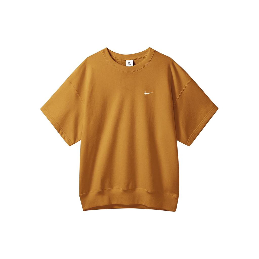 Nike Мужская футболка с круглым вырезом и логотипом Solo Swoosh, цвет Desert-Ochre DX0881-754