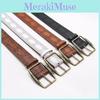 Y2k Women Retro Embossed Pu Waist Belt With Metal Pin Closure For Trendy Wear