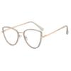 Fashion Retro Women Cat Eye Anti Blue Light Glasses Vintage Triangle Metal Frame Anti Radiation Eye Protection Spectacles Female