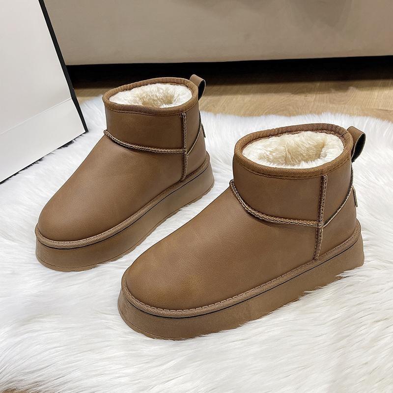 Модные роскошные зимние женские ботинки, короткие плюшевые теплые зимние ботинки, повседневная обувь, новые ботильоны «Челси», женские ботинки на плоской платформе