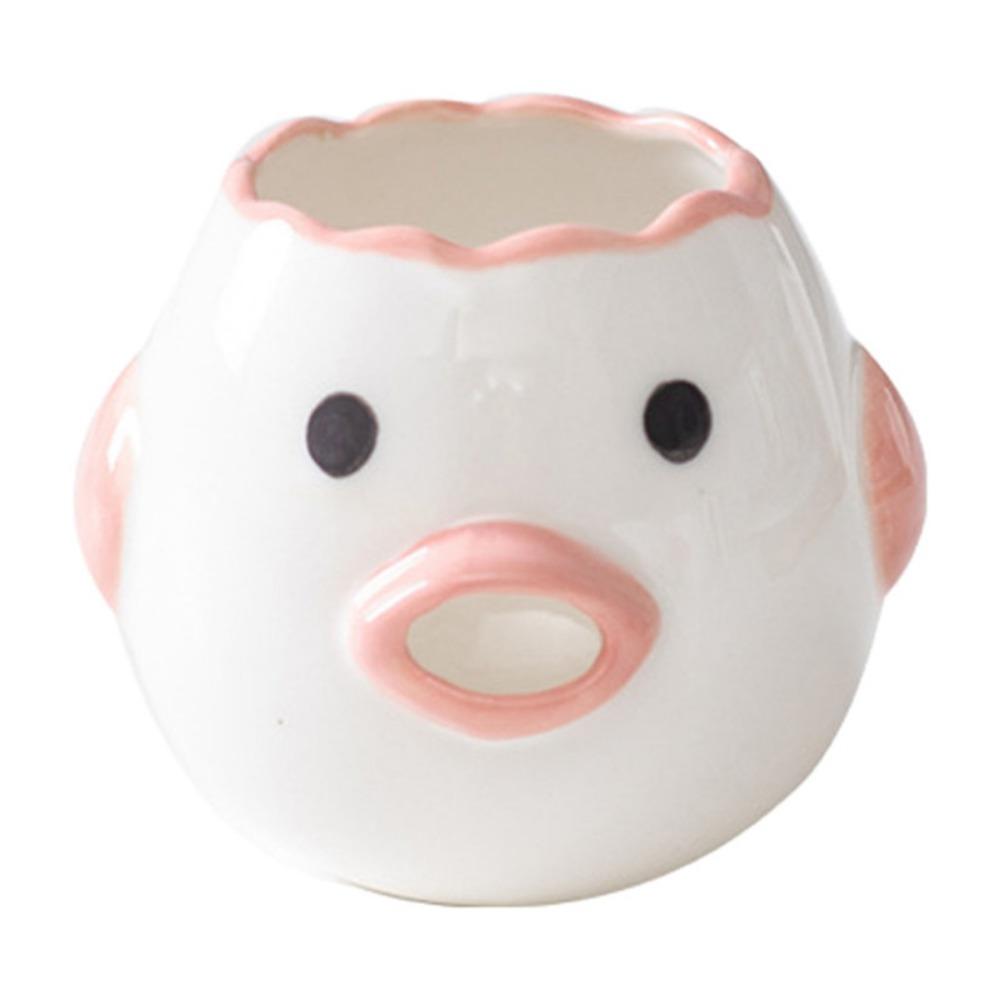 Держатель для яиц для приготовления пищи Керамический сепаратор для яичного белка Желток Белок Сепаратор Симпатичный фильтр для куриных яиц