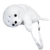 Lying Seal White Backpack Cute Preschool Bag Backpack Claw Machine Plush Toy