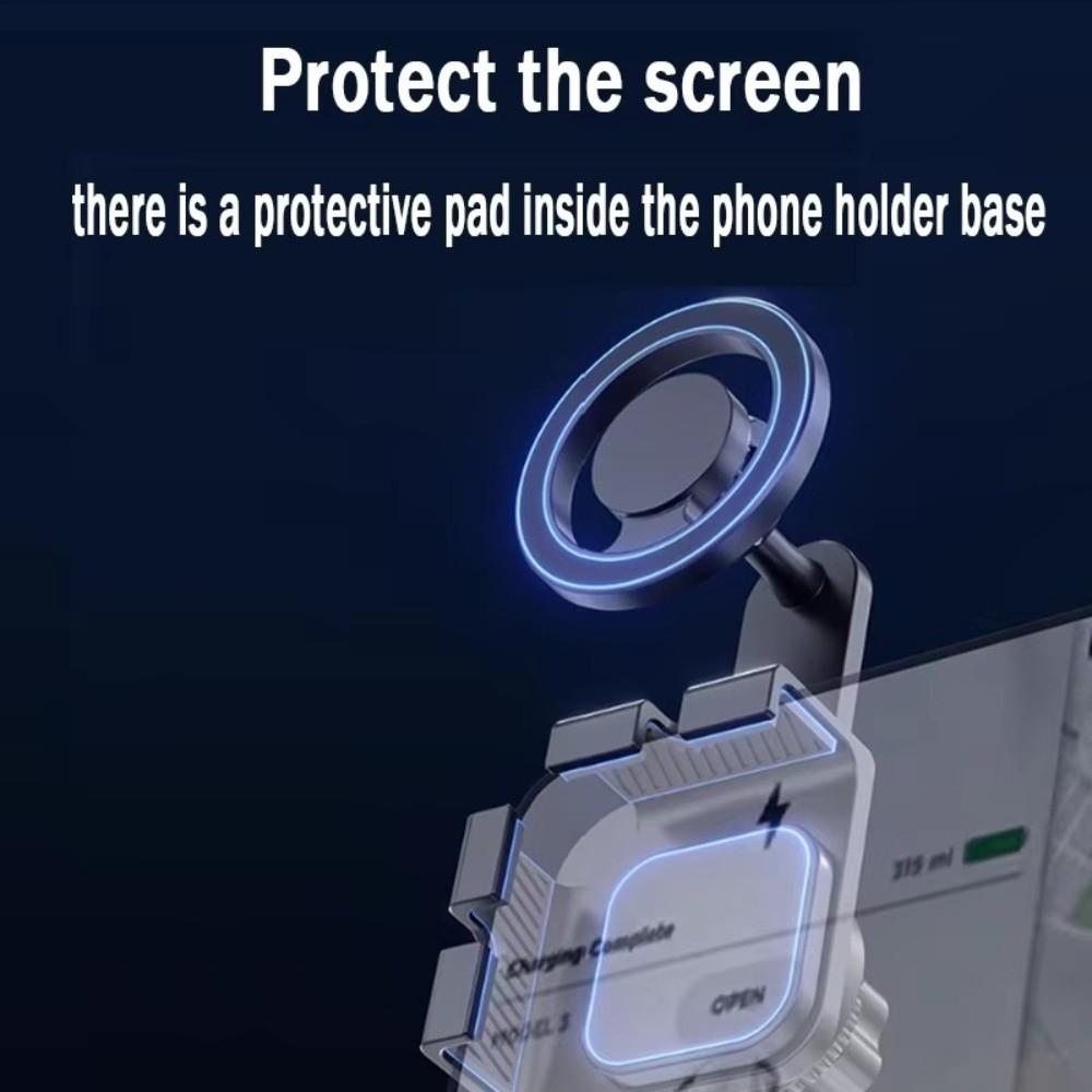 Foldable Car Display Screen Phone Holder Hidden Design Car Screen Phone Holder Car Interior