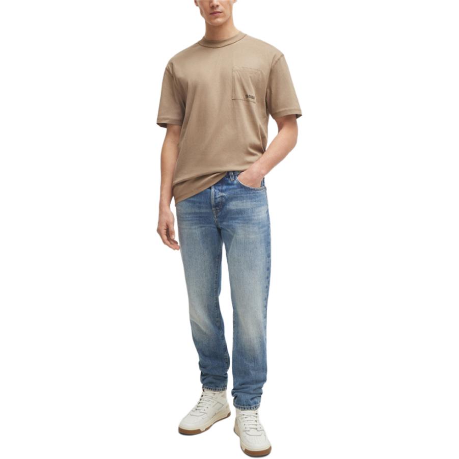 Hugo Boss Футболка мужская SS24 Бежево-желтая 50509452-246