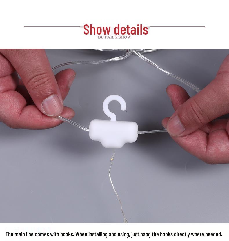 Santa Claus LED Curtain Lights – Colorful Christmas Festival Decoration for Windows