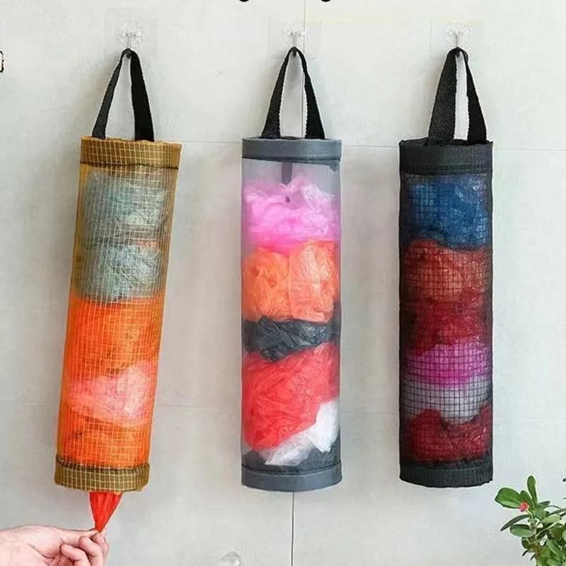 НОВЫЙ кухонный держатель для продуктовых сумок, настенный держатель для пластиковых пакетов, диспенсер для подвесного хранения, мусорный мешок, органайзер для мусора