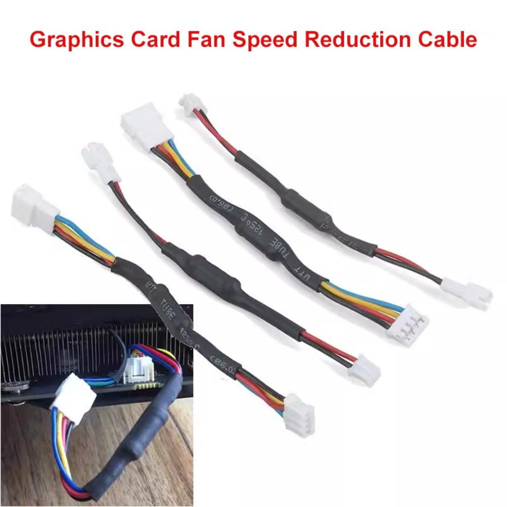 4 Pin PWM Fan Resistor Cable CPU Chassis Fan Speed Reducer 4Pin Male to Female Extension Cable Reduce Fan Speed Noise