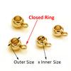 10pcs Gold Color Stainless Steel Spacer Beads Pendant Charms Clasps Bail Beads for Bracelet Necklace DIY Jewelry Making Findings