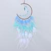 Перо украшение дома Ловец снов синее перо перезвон ветра кулон украшение стены дома комната
