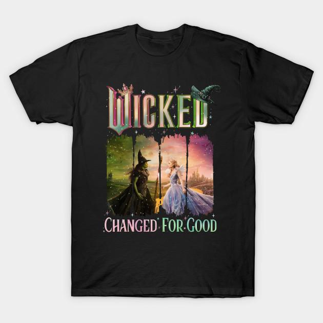 Asian Size Men Print T-shirt Wicked Changed For Good No-Cut Heat Transfer Print Cotton Tshirt