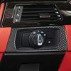 Для BMW E90 E92 E93 3 серии 2005-2012, переключатель фар из настоящего углеродного волокна, декоративная рамка, накладка, внутренняя отделка