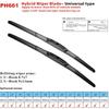 Car Wiper Front Hybrid Wiper Blades For Mazda 3 Axela BM BN 2013 - 2018 Windshield Windscreen Window Rain Brushes 24"+18"