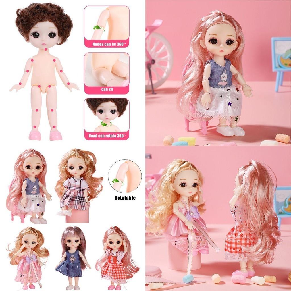 1/12 6,6 дюйма Bjd Куклы-принцессы Милые Подвижные суставы Детский подарок на день рождения